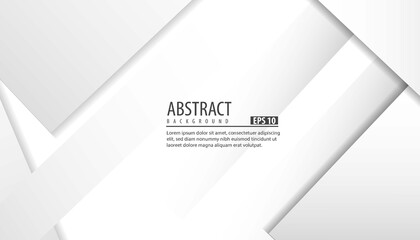 Abstract white and gray gradient background. abstract geo6 design background.vector Illustration.