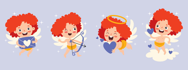 Love Concept With Cartoon Character