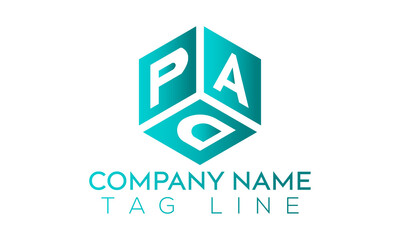 Initial PAD Letter logo.