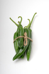  a bunch of green Chili pepper