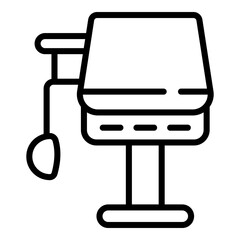 Care ventilator medical machine icon. Outline care ventilator medical machine vector icon for web design isolated on white background