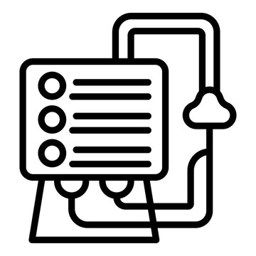 recommend clip art: Healthcare ventilator medical machine icon. Outline healthcare ventilator medical machine vector icon for web design isolated on white background