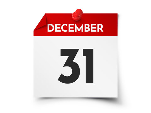 December 31 Day Calendar