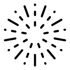 Firework cracker icon. Outline firework cracker vector icon for web design isolated on white background