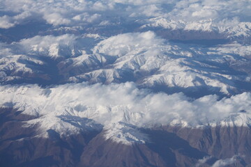 aerial view of clouds