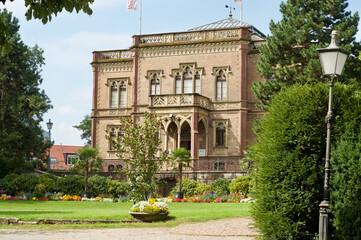 Colombipark and -schloss in Freiburg im Breisgau city in the Black Forest