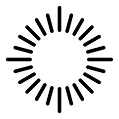 Firework decorative icon. Outline firework decorative vector icon for web design isolated on white background