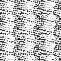 Seamless texture of ink blots. Black and white paint spots.