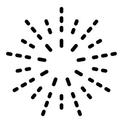 Firework rockets icon. Outline firework rockets vector icon for web design isolated on white background