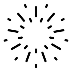 Firework sky night icon. Outline firework sky night vector icon for web design isolated on white background