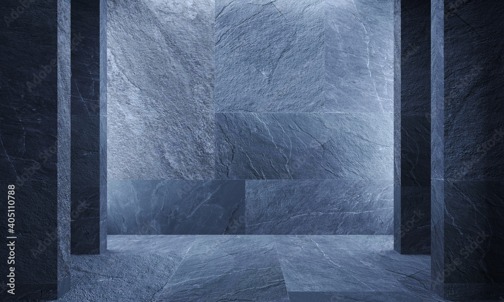 Wall mural Gray wall background stone marble granite slate