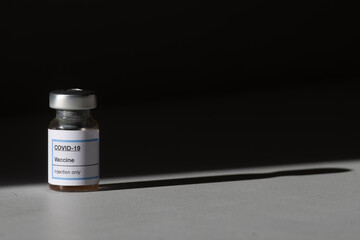 Covid-19 coronavirus vaccine vial