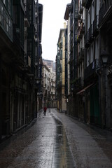 Fototapeta na wymiar Street in the old town of Bilbao