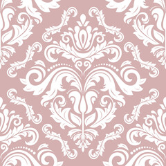 Orient classic pattern. Seamless abstract background with vintage elements. Orient purple and white background. Ornament for wallpaper and packaging