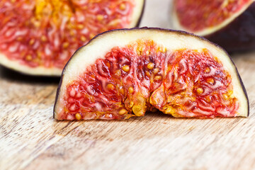healthy red delicious Fig pulp