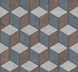 seamless vintage tiles texture