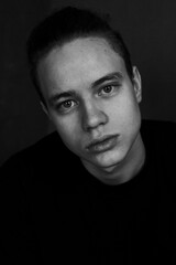 portrait of a handsome young man