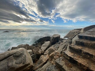 Temporal en la playa
