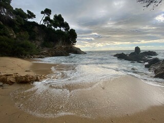 Temporal en la playa