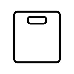 line icon symbol for the bed or base