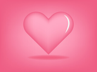 Valentine Day of Vector illustration of Pink Hearts in pink background. Sweet time. Sweet background.
