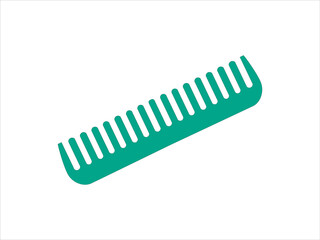 Hair Comb icon. Barber symbol silhouette isolated on white background. 
Vector illustration for Website page and mobile app design. 
