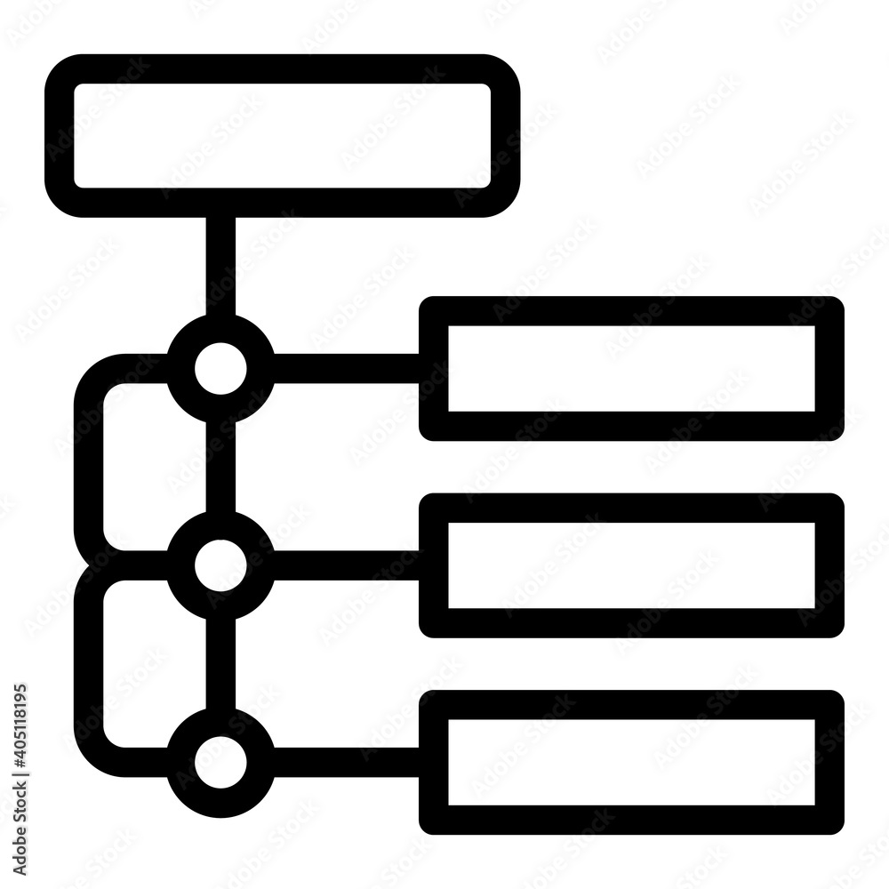 Poster hierarchy icon. outline hierarchy vector icon for web design isolated on white background