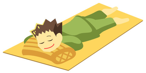 岩盤浴をする男性01
※Affinity Designerにて作成しています。