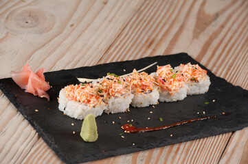 sushi plate, japanese food