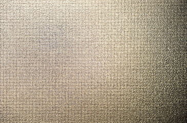 Translucent glass door reinforced with steel wire mesh. Safety glass. Crystal background and texture used in architecture