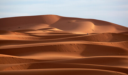 Fototapeta na wymiar Erg Chebbi woestijn, Erg Chebbi Desert