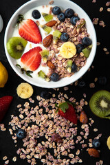 muesli with fruits