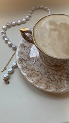 cup of coffee with milk