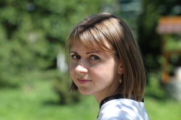 Naklejka premium portrait of a woman