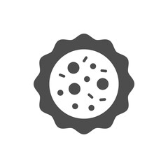Microbe or bacterium glyph icon