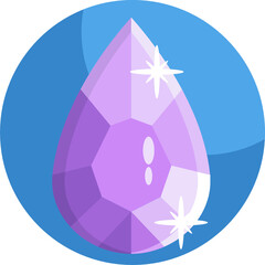 Jewels gems. Jewelry diamond, jewel heart crystal gem and diamonds gemstone isolated vector illustration set