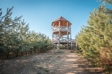 Rozhledna Kosice is a lookout tower in the forest park ner city Chlumec nad Cidlinou. It ios made...