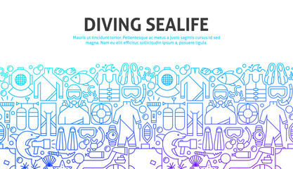 Diving Sealife Concept