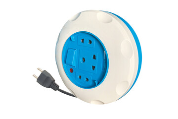 Electrical extension cord with plugs, Electric extension cord on ground