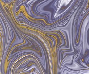 Purple liquid ink with gold glitter texture.