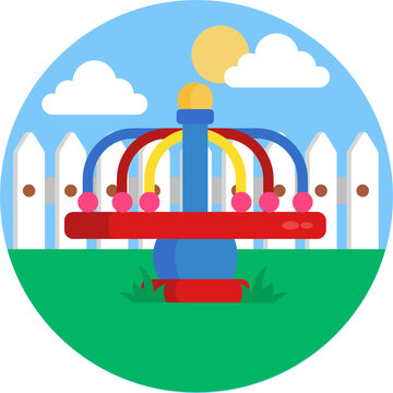 Kindergarden Icon Set. Included Icons As Kids Outdoor Toy, Sandbox, Children Parks, Slide, Monkey Bar, Dome Climber, Jungle Gym And More.