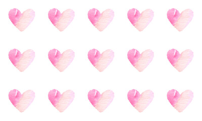 Watercolor background illustration of heart
