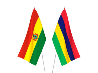 Republic of Mauritius and Bolivia flags