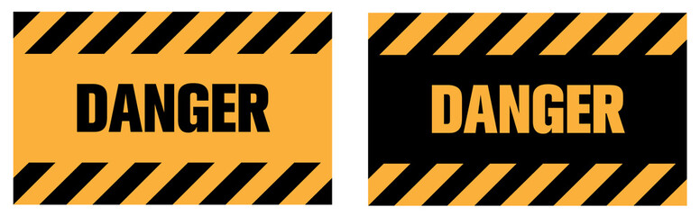 Danger warning sign. Eps 10 vector illustration.