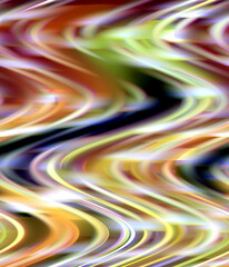 Pink red blue waves, fluid colors, design, abstract background with lines