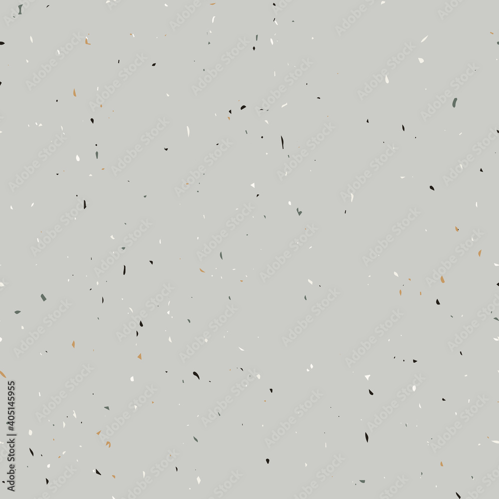 Aufkleber Terrazzo flooring textured surface modern abstract pattern. Vector seamless abstract repeat with chips of marble or granite in soft pastel  colors.