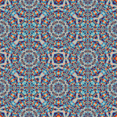 Geometric seamless pattern, ornament, abstract colorful background, fashion print, vector texture.