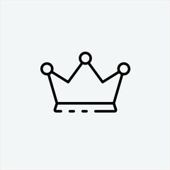 crown icon vector illustration