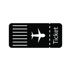 Plane ticket icon sign vector,Symbol, logo illustration for web and mobile color editable