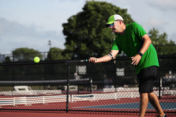 Obraz premium pickleball volley 